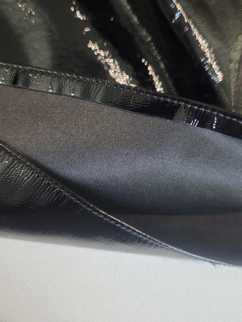 Zara Black Patent Faux Leather Mini